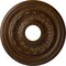 Ekena Millwork Galway Ceiling Medallion (Fits Canopies up to 3 1/4"), 15 3/4"OD x 3 1/4"ID x 1"P, Root Beer Crackle CM15GARBC - alternate 1
